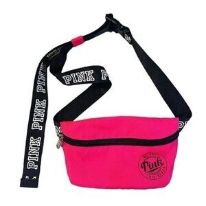 Victoria's Secret PINK Adjustable Waist Belt Crossbody Bag In Hot Pink